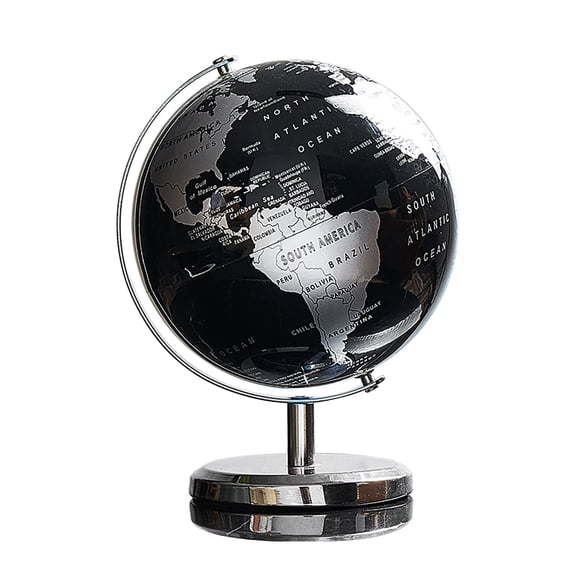 Piwvid World Globe Desktop with 360 Rotation, Antique Design Educational Geography Globe for Kids, Gift for Home, Office, and Classroom Decor