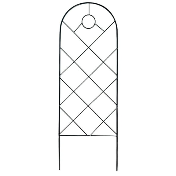 Piwvid Wrought Iron Climbing Plant Trellis Privacy Screen Panel, Rust-Proof Decorative Metal Grid for Ivy, Roses, and Vertical Gardens on Porch, Patio, and Outdoor Walls