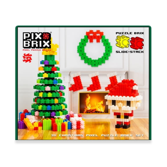 Pix Brix - Santa & Christmas Tree Box Set