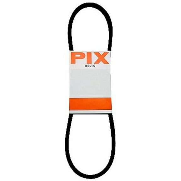 Pix North 239518 0.5 x 101 in. Rubber Industrial V Belt, Black