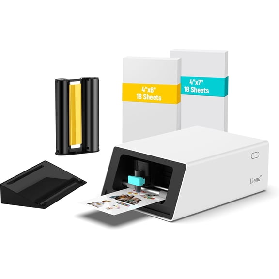 PixCut S1 Color Sticker Printer & Cutting Machine - All-in-One Maker for DIY Crafts, Custom Labels Gifts. Thermal Dye-Sublimation Photo Printer, 300 DPI, Precise AI Auto-Cutting