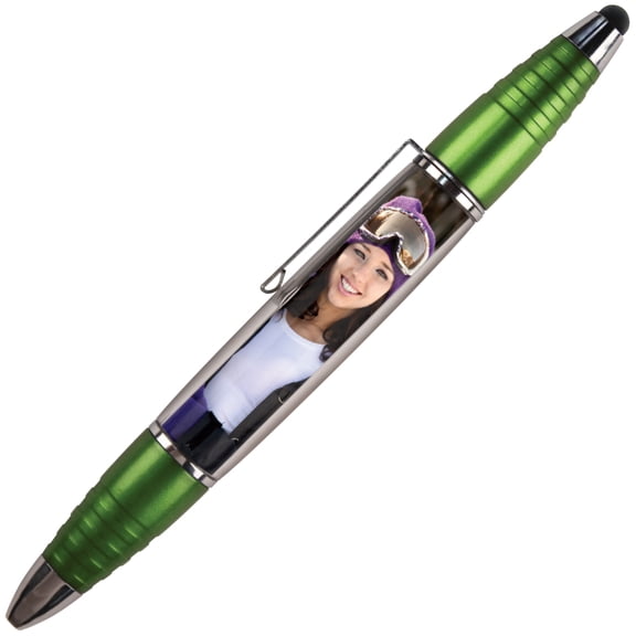 PixStylus 2 in 1 Personalized Pen and Stylus Combo - DIY  Just Insert a Photo or Create Your Own Custom Insert Online - Lime
