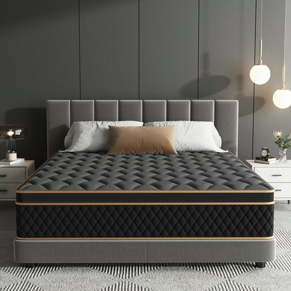 Pixafog Twin Mattress in a Box 12 inch, Medium Firm Individual Pocket Innerspring Mattresses, Motion Isolation ,Pressure Relief, Edge Support, Euro Top