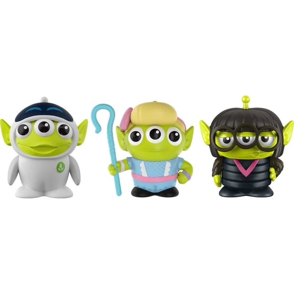 Pixar Alien Remix 3-Pack Bo Peep, Edna Mode & Eve Mashup Collector Toys