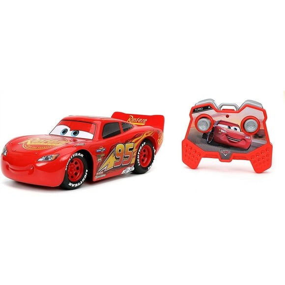 Pixar Cars 1:24 Lightning McQueen RC Remote Control Car 2.4 GHz Red Toys for Kids