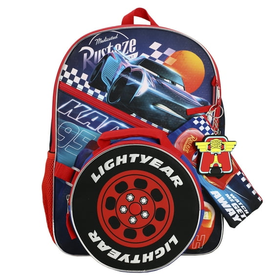 Pixar Cars 3 Jackson Storm 5-Piece Backpack Set