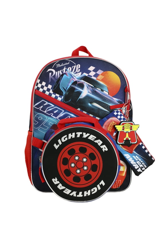 Pixar Cars 3 Jackson Storm 5-Piece Backpack Set