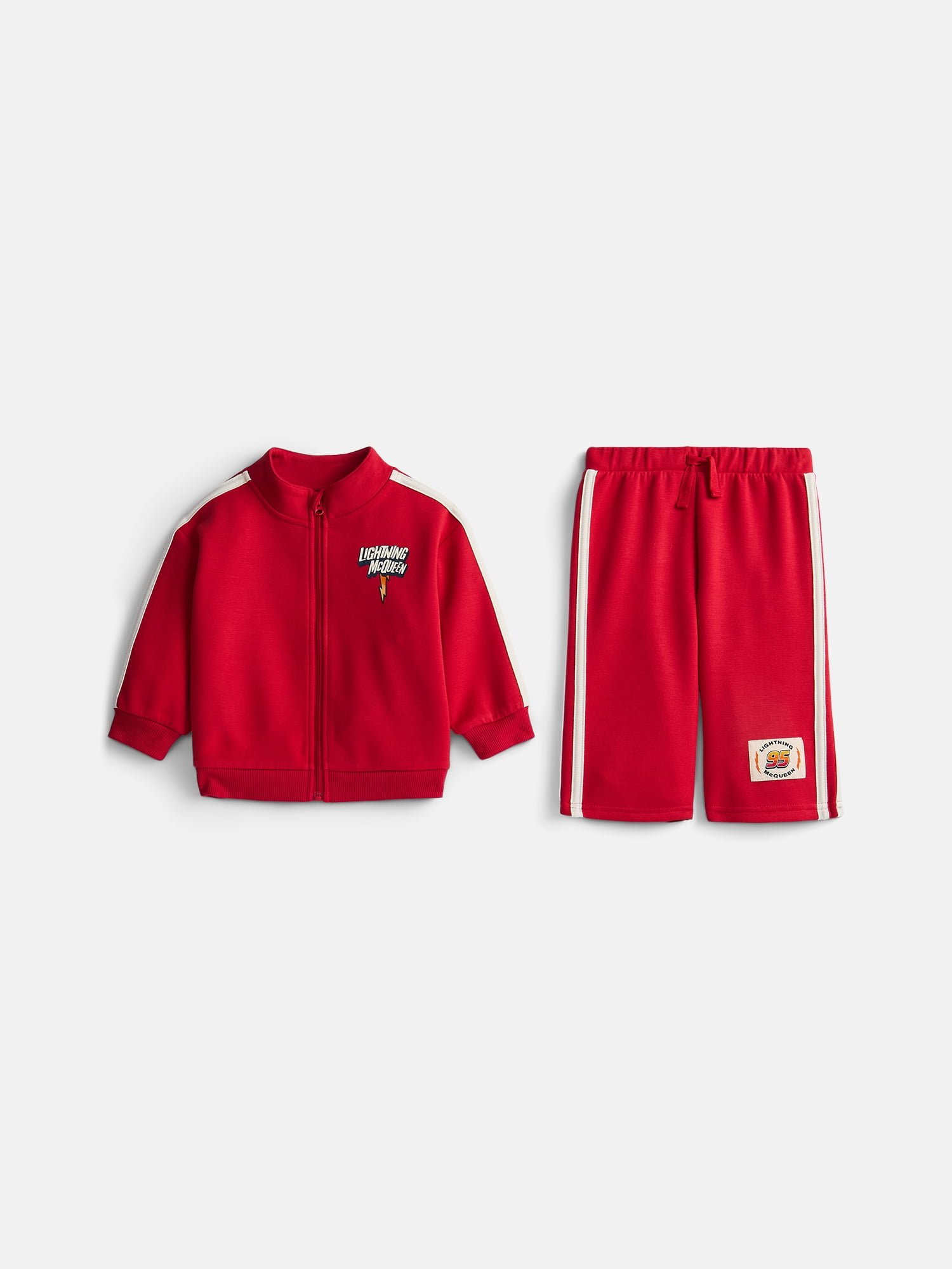 Pixar Cars Baby Boys Full Zip Tracksuit, 2-Piece, Sizes 0/3M-24M