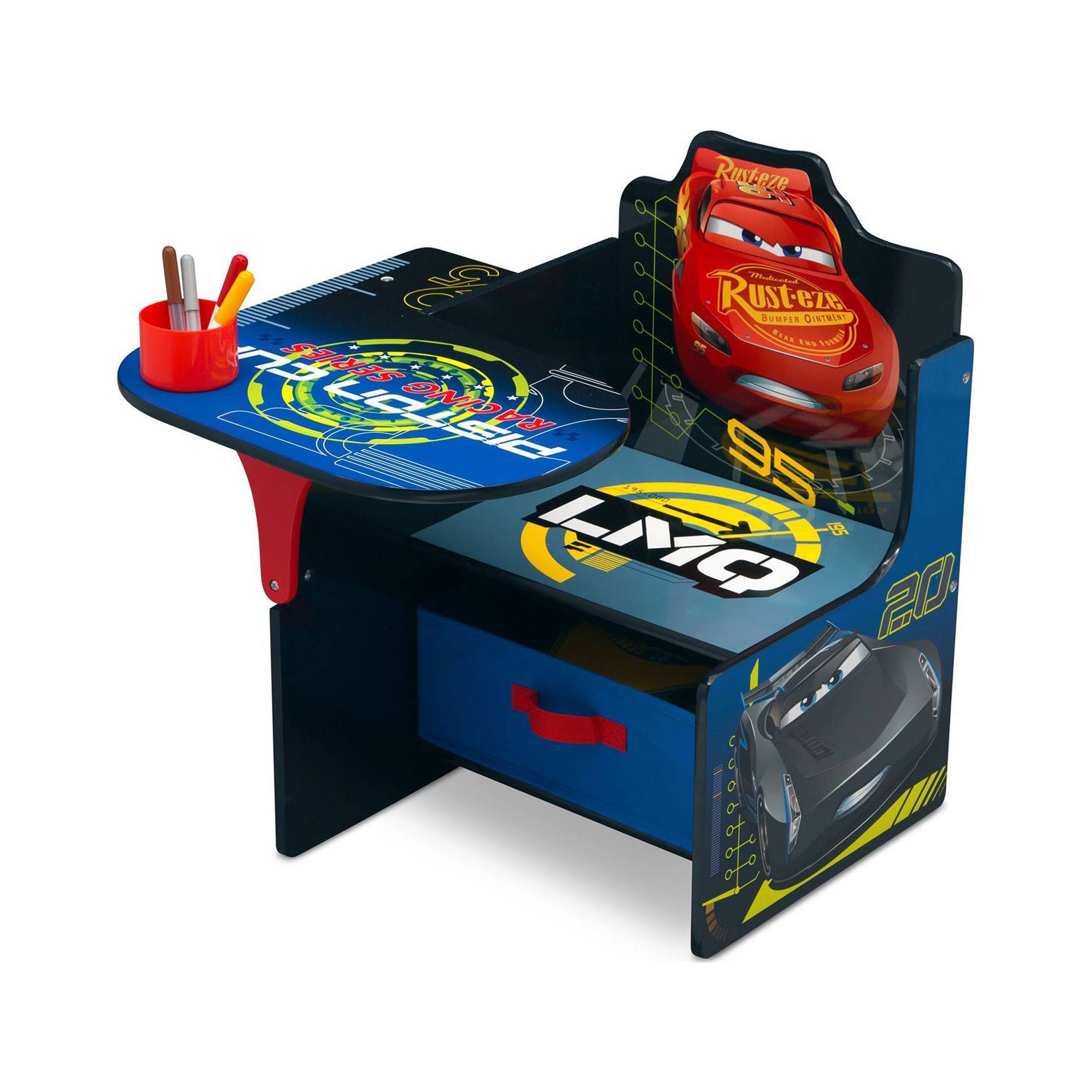 Pixar Cars Chair Desk with Storage Bin Delta Children