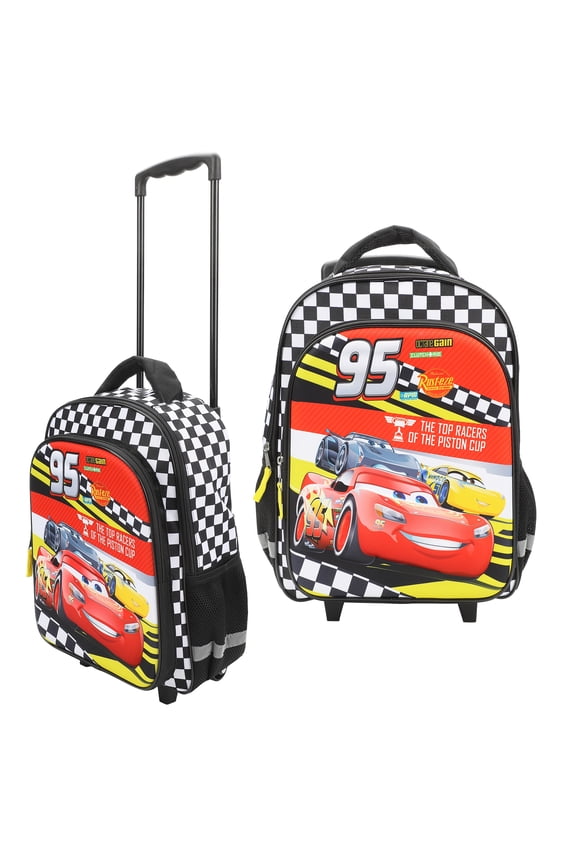 Pixar Cars Lightning McQueen 95 16" Rolling Travel Backpack