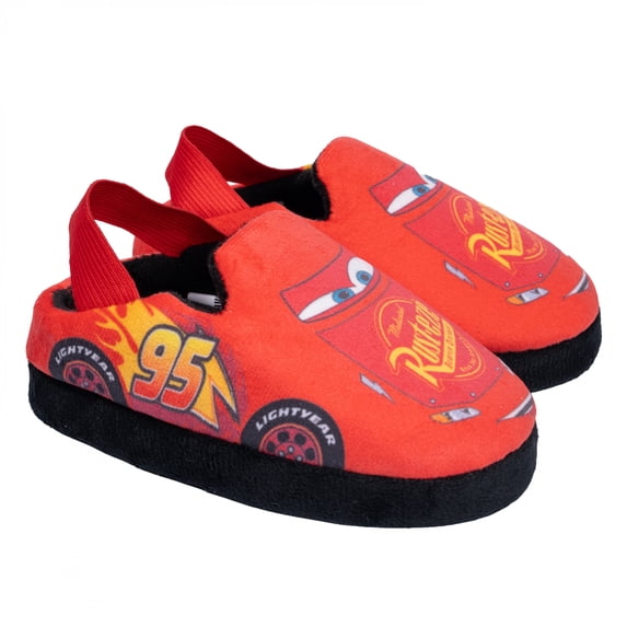 Pixar Cars Lightning McQueen Rust-Eze Toddler Scruff Slippers-Size 9