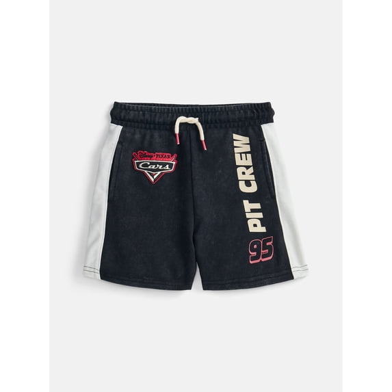 Pixar Cars Toddler Boys Washed Fleece Graphic Shorts, Sizes 12M-5T