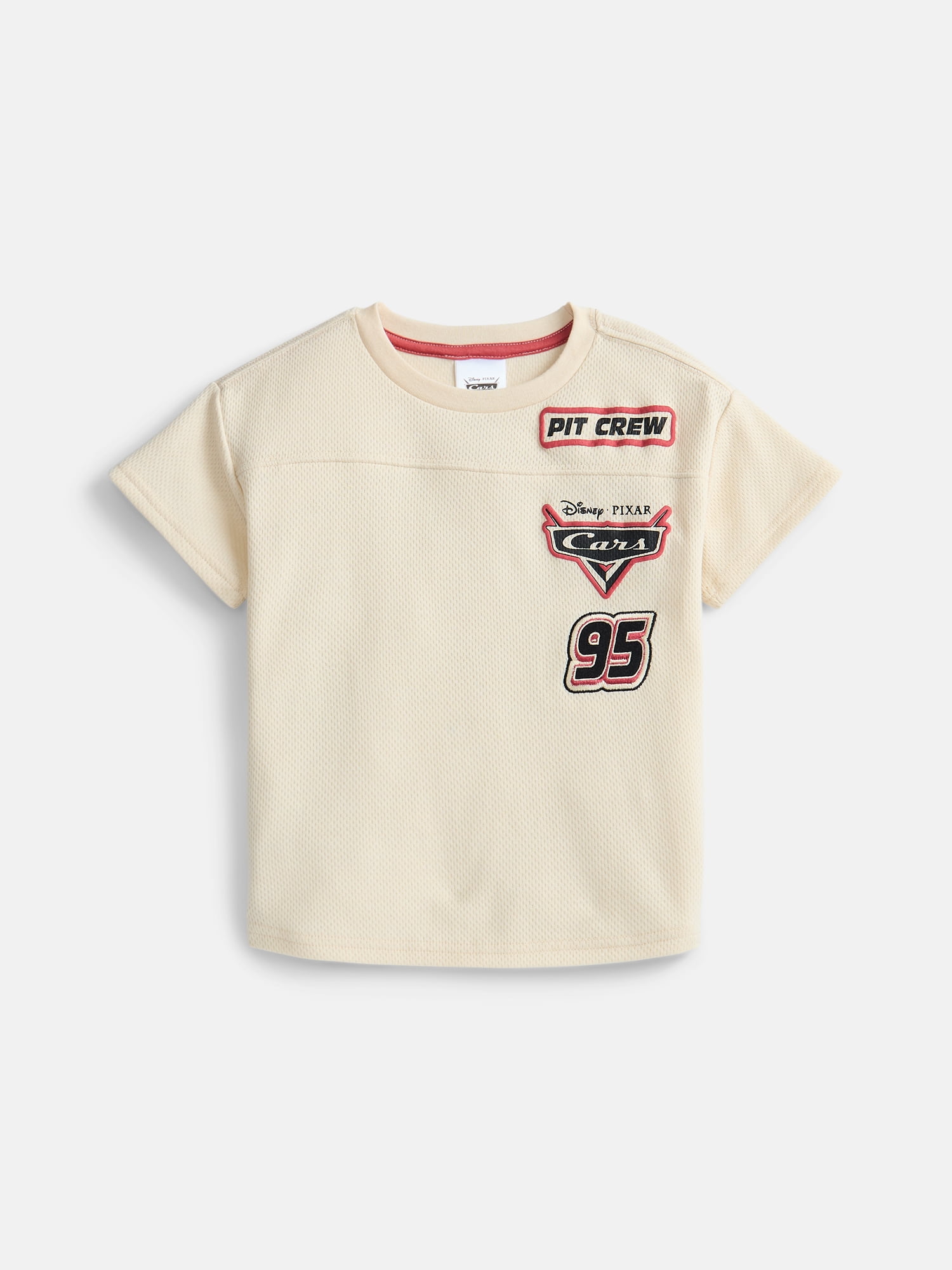 Pixar Cars Toddler Boys Mesh Graphic Tee with Short Sleeves, Sizes 12M-5T