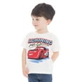 thumbnail image 1 of Pixar Cars Toddler Boys Graphic Americana Crewneck Tee with Short Sleeves, Sizes 12M-5T, 1 of 5