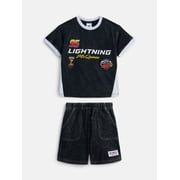 Cars Toddler Boys Short Sleeve Graphic Tee and Matching Shorts Outfit Set, 2-Piece, Sizes 12M-5T deal from Walmart