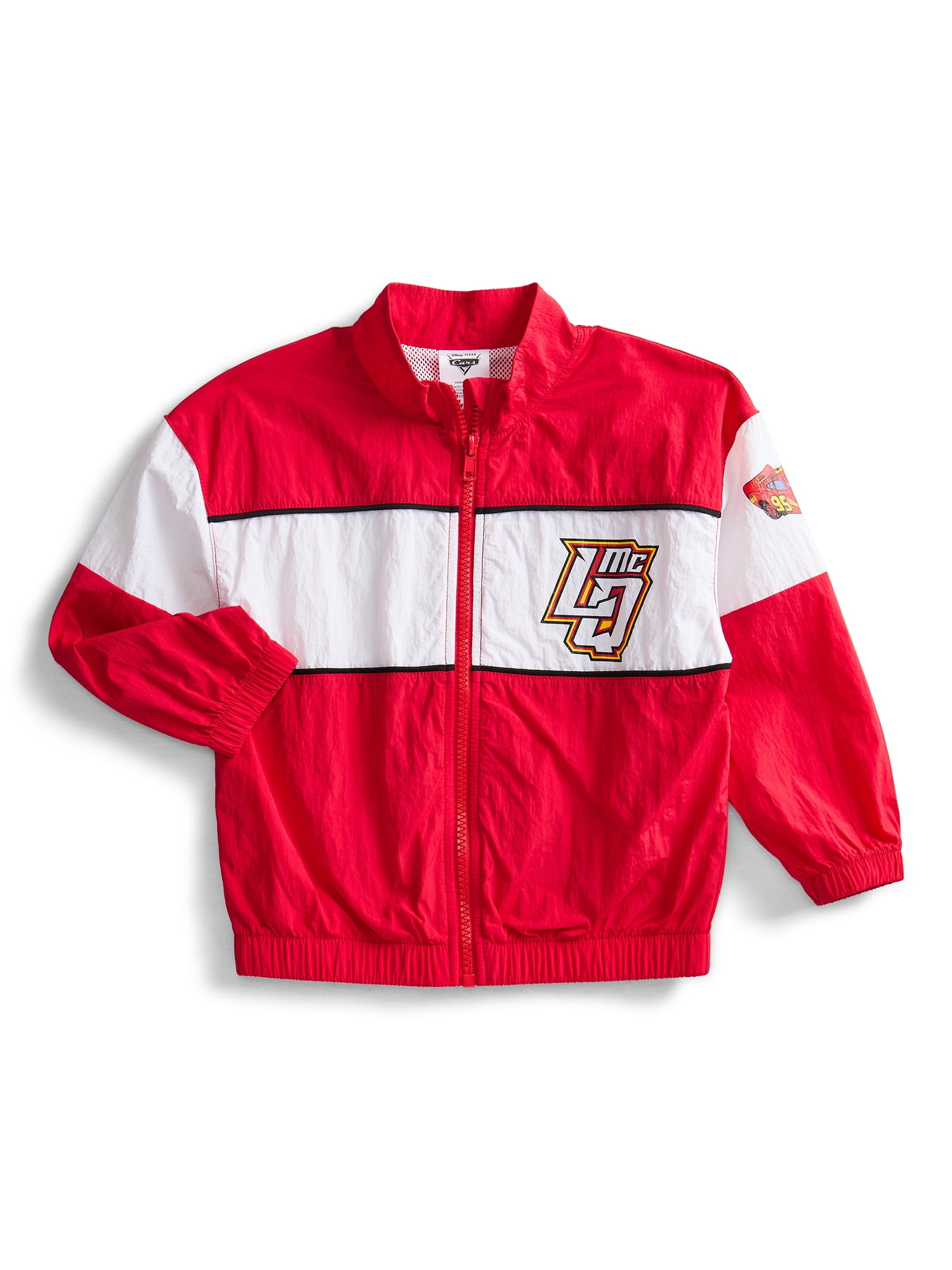 Pixar Cars Toddler Full Zip Jacket with Long Sleeves, Sizes 12M-5T