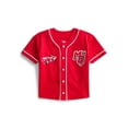 thumbnail image 1 of Pixar Cars Toddler Button Down Baseball Jersey with Short Sleeves, Sizes 12M-5T, 1 of 7