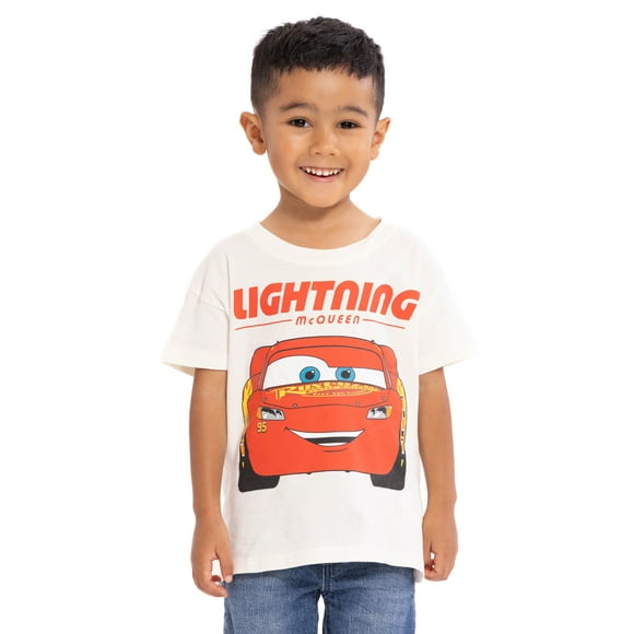 Disney Pixar Cars Toddler Boys Graphic Tee with Short Sleeves, Sizes 12M-5T