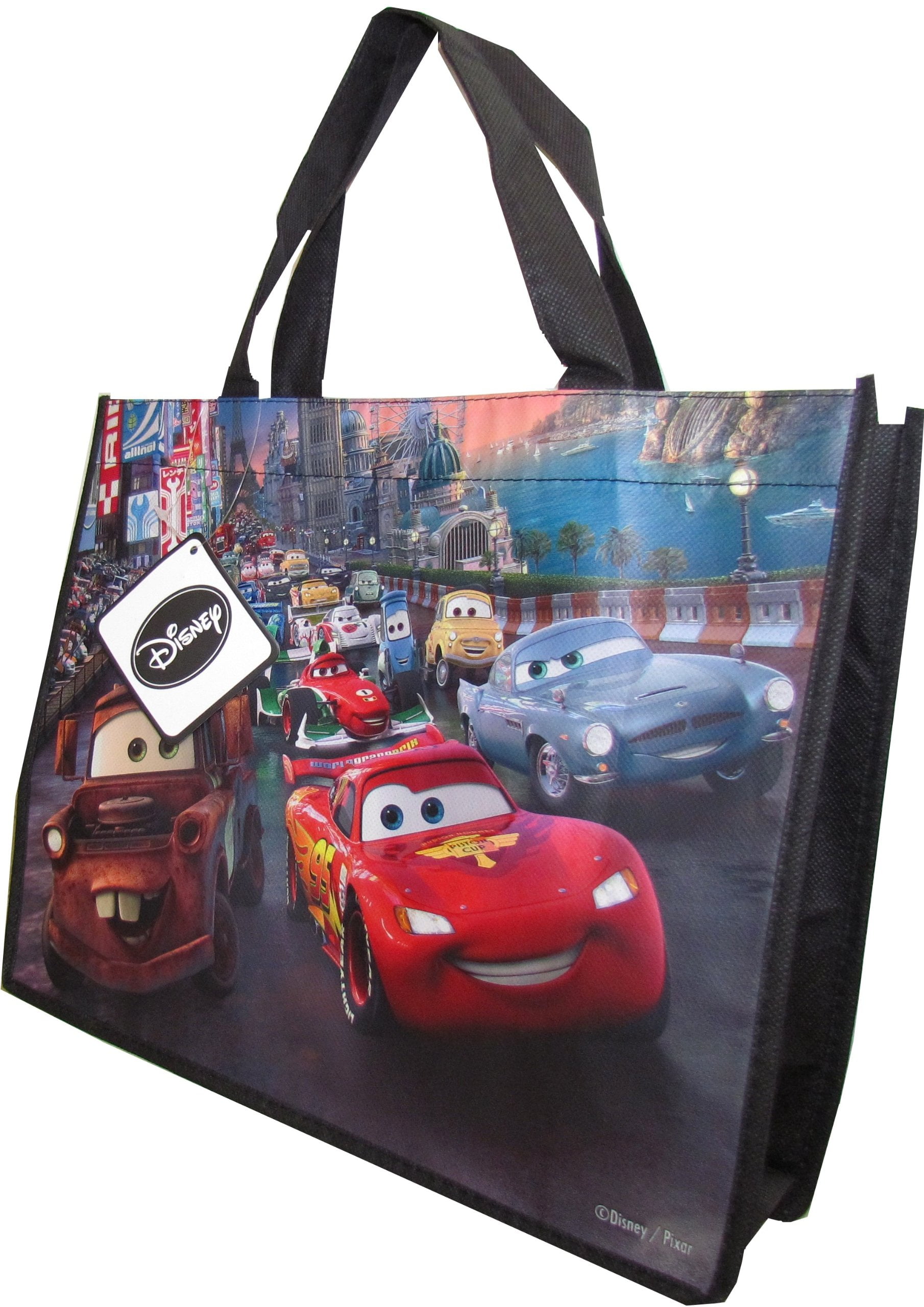 Pixar Cars Tote Bags 8pack Set 13"x10"x4" Woven Reusable NEW