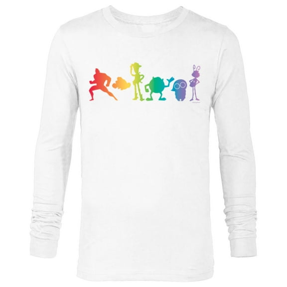 Pixar Character Line Up Pride - Long Sleeve T-Shirt for Men - Customized-White
