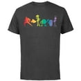 thumbnail image 1 of Pixar Character Line Up Pride - Short Sleeve Cotton T-Shirt for Adults - Customized-Charcoal, 1 of 5