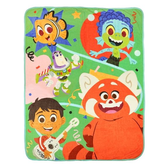 Northwest Disney-Pixar Micro Raschel Throw Blanket, 46" x 60", Pixar Crew