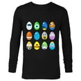 thumbnail image 1 of Pixar Classic Character Easter Eggs - Long Sleeve T-Shirt for Men - Customized-Black, 1 of 5