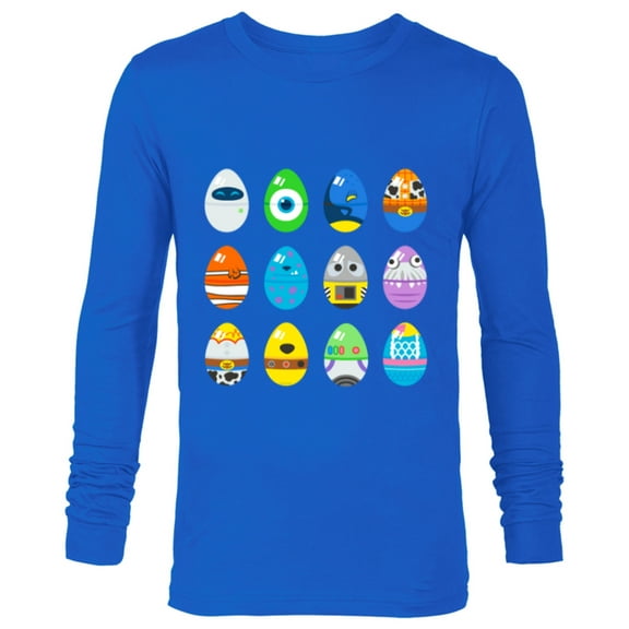 Pixar Classic Character Easter Eggs - Long Sleeve T-Shirt for Men - Customized-Royal