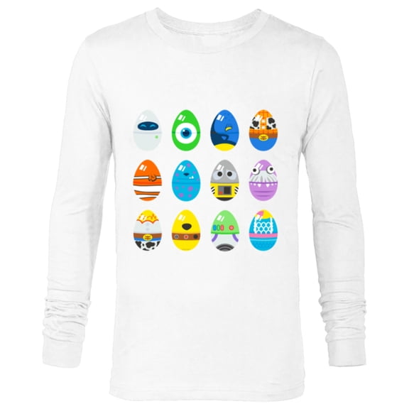 Pixar Classic Character Easter Eggs - Long Sleeve T-Shirt for Men - Customized-White