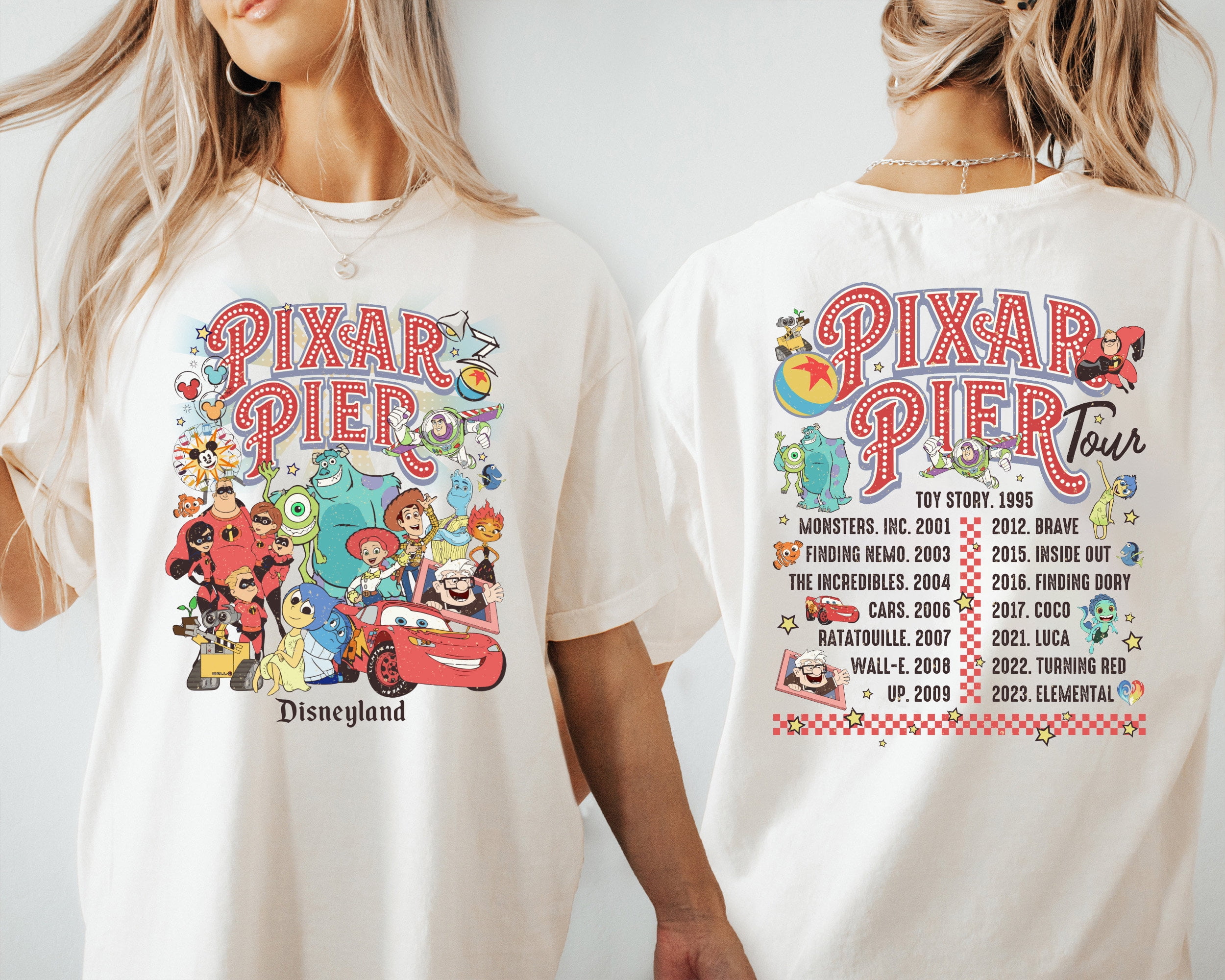 Pixar Pier Disneyland Tour TShirt, Pixar Fest 2024 Shirt, Disney World