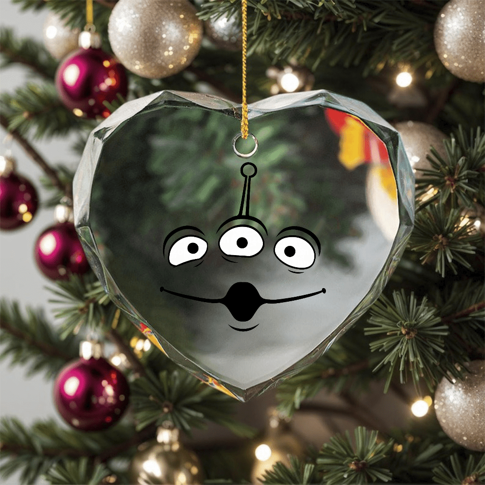 Pixar Toy Story Alien Face Ornament, Indoor Decoration, Crystal Glass ...