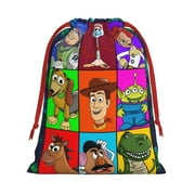 Pixar Toy Story Buzz Lightyear Schematics Gift Bags,Christmas Gift Bags,Drawstring Christmas Bags,Reusable Holiday Gift Bags & Party Favor Bags,15.8x11.8in