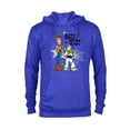 thumbnail image 1 of Pixar Toy Story Buzz and Woody T-Shirt - Pullover Hoodie for Adults - Customized-Royal Heather, 1 of 5