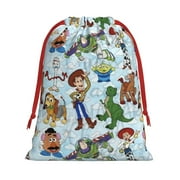 Pixar Toy Story Woody Gift Bags,Christmas Gift Bags,Drawstring Christmas Bags,Reusable Holiday Gift Bags & Party Favor Bags,20.9x15.8in