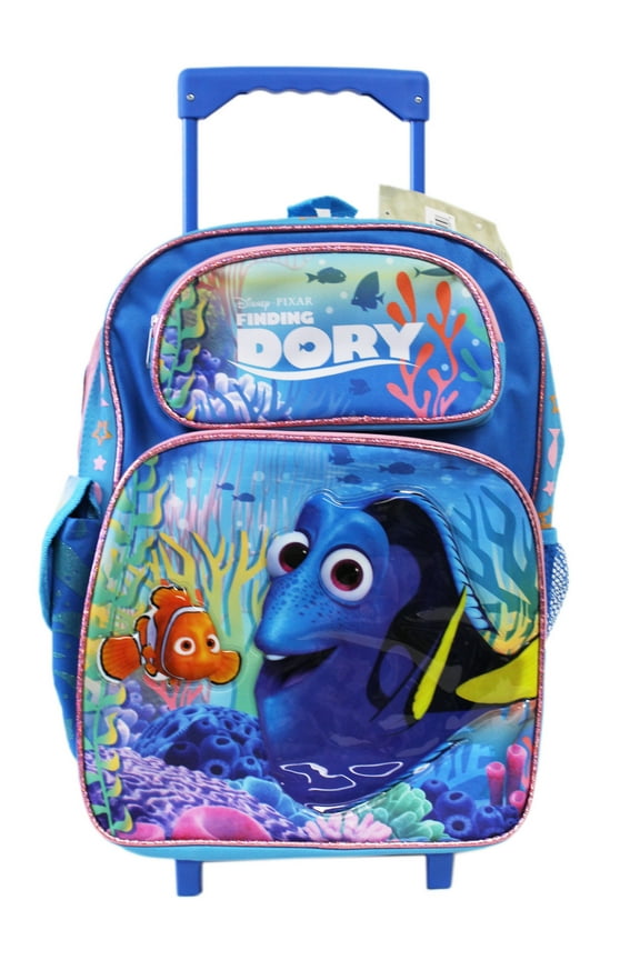 Pixar's Finding Dory Rainbow Coral Design Full Size Rolling Backpack