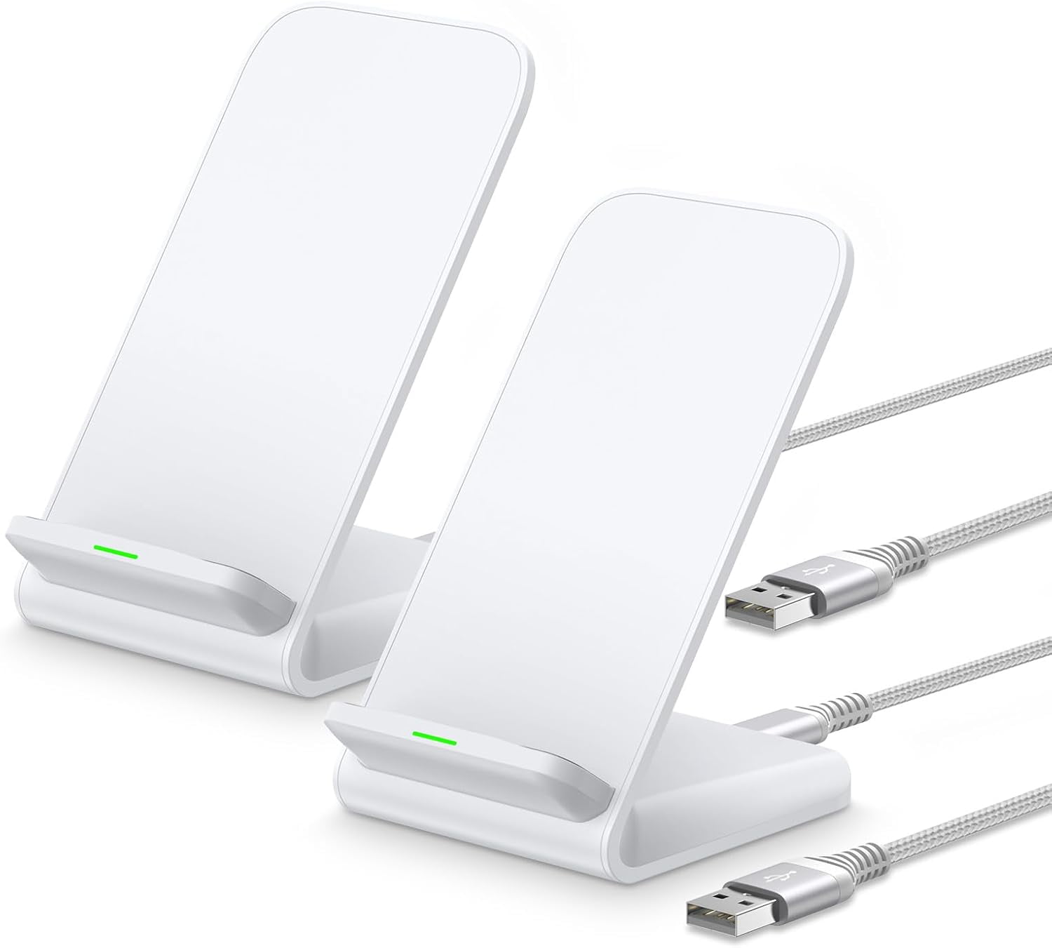 Pixel 10 Wireless Charger, 15W Fast Charging Stand for Google Pixel 10 Pro XL/9a/9/9 Pro/9 Pro Fold/8a/8/8 Pro/7a/7 Pro/6 Pro, 2Pack Android Phone Wireless Charger Stand for Samsung Galaxy S25 S24