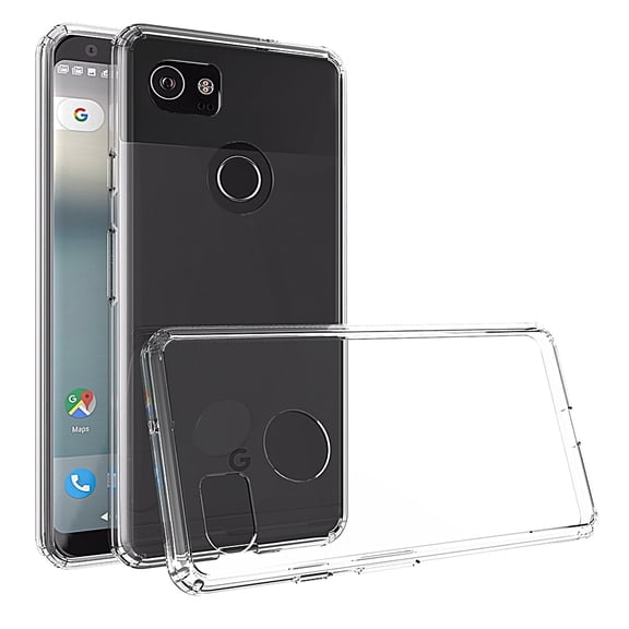 Pixel 2 Case, Rosebono Slim Shockproof Hard PC+TPU Clear Bumper Protective Armor Defender Cover for Google Pixel 2