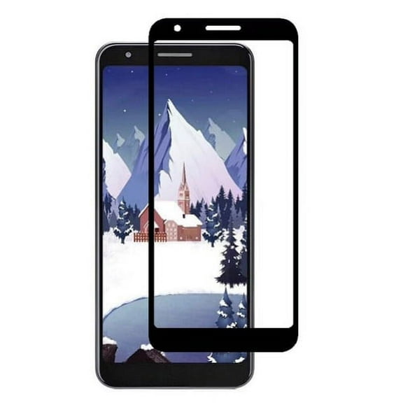 Pixel 3a - Tempered Glass Screen Protector, 3D Curved Edge Full Cover Bubble Free Case Friendly 9H Hardness HD Clear for Google Pixel 3a