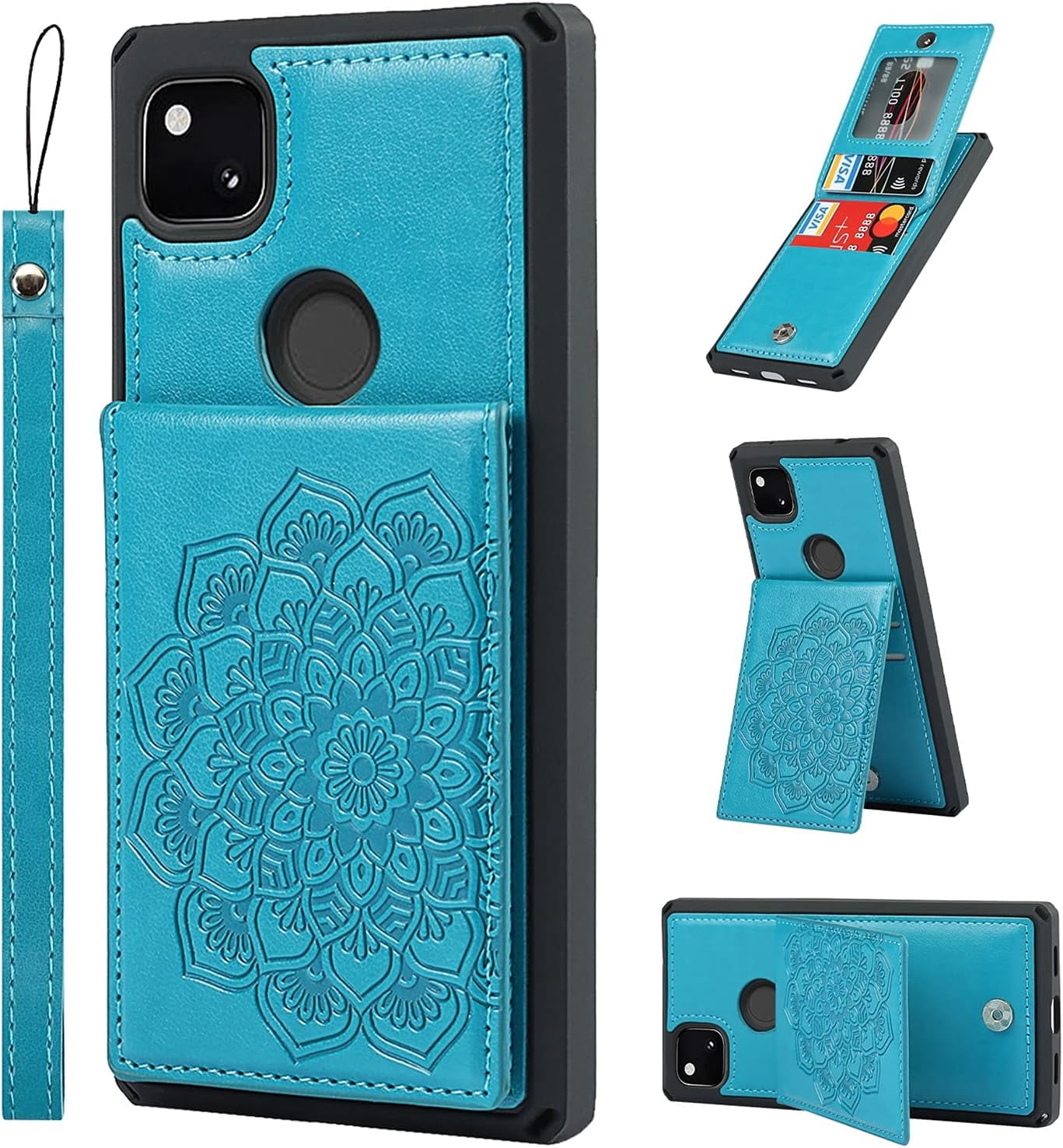 Google Custodia In Tessuto Per Pixel 4a – Originale, Colore Nero Liquirizia