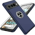 thumbnail image 1 of Pixel 7 Pro Case, Google Pixel 7 Pro Case Shockproof Google Pixel 7 Pro Phone Case with 360° Magnetic Ring Holder Kickstand Phone Case for Google Pixel 7 Pro Blue, 1 of 15