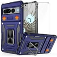 thumbnail image 1 of Pixel 7 Pro case, Google Pixel 7 Pro Case with Slide Camera Cover, Shockproof Google Pixel 7 Pro Phone Case with Magnetic Kickstand Case for Google Pixel 7 Pro Blue, 1 of 12