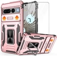 thumbnail image 1 of Pixel 7 Pro case, Google Pixel 7 Pro Case with Slide Camera Cover, Shockproof Google Pixel 7 Pro Phone Case with Magnetic Kickstand Case for Google Pixel 7 Pro Rose Gold, 1 of 12