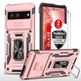 thumbnail image 1 of LeYi For Google Pixel 7 case, Slide Camera Cover with 2 Pack Screen Protector, Rose Gold, 1 of 9