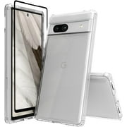حافظة Pixel 7A حافظة Google 7A مع واقي شاشة ولوحة خلفية شفافة ممتازة + غطاء مصد TPU لهاتف Google Pixel 7A YKL Clear