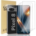 thumbnail image 1 of Pixel 8 Tempered Glass Screen Protector + Camera Lens Protector [ 3 + 3 Pack ][Fingerprint Unlock] [Anti-Scratch] [Case Friendly] Clear HD Protective Film for Google Pixel 8 5G, 1 of 6