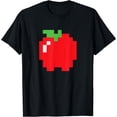 thumbnail image 1 of Pixel Apple 80s Video Game Halloween Group Costume T-Shirt, 1 of 3