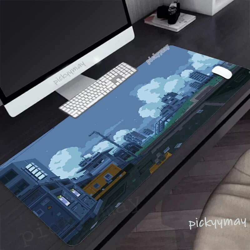 Pixel Art Desk Mat Gamer Mousepads Mouse Pad Company Office Desk Pads