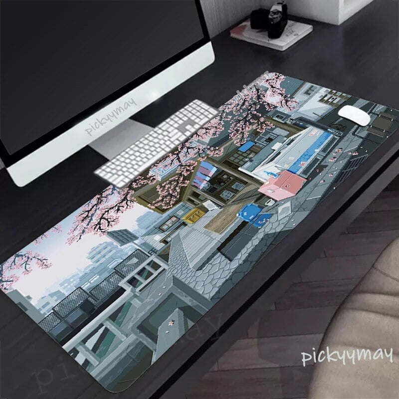 Pixel Art Desk Mat Gamer Mousepads Mouse Pad Company Office Desk Pads