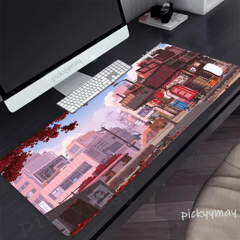 Pixel Art Desk Mat Gamer Mousepads Mouse Pad Company Office Desk Pads