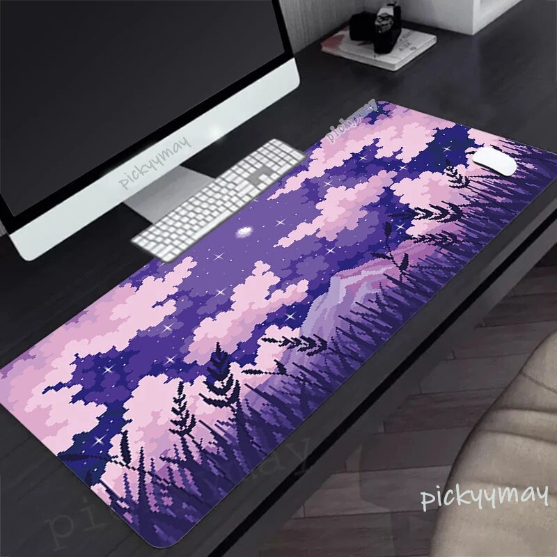 Pixel Art Desk Mat Gamer Mousepads Mouse Pad Company Office Desk Pads
